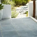Textured Dark grey Reconstituted stone Paving slab (L)450mm (W)450mm