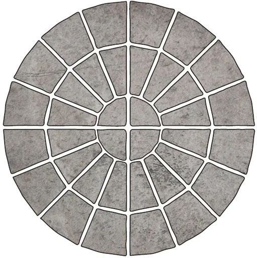 Old riven Autumn silver Paving set 4.52m², Pack of 34