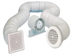 Airvent Timer Controlled Shower Extractor Fan 100mm - 434446A