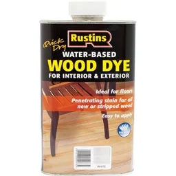 Rustins Quick Dry Wood Dye - White, 250ml