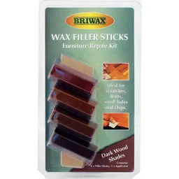 Briwax Wax Filler Sticks Furniture Repair Kit - Dark