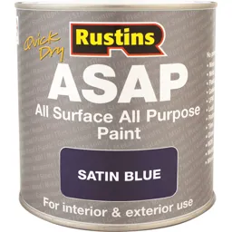Rustins ASAP All Surface All Purpose Paint - Blue, 250ml