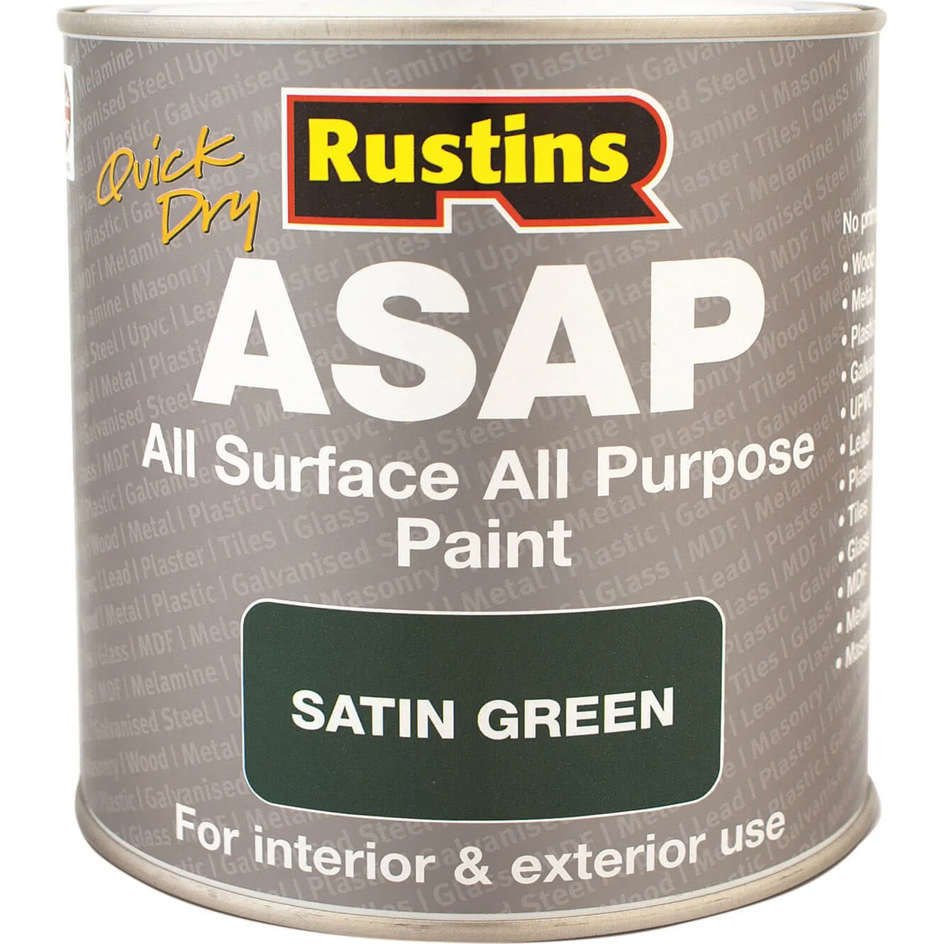 Rustins ASAP All Surface All Purpose Paint - Green, 250ml