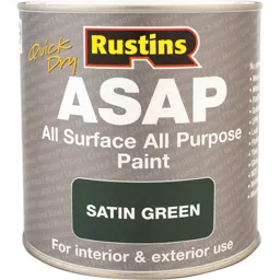Rustins ASAP All Surface All Purpose Paint - Green, 500ml