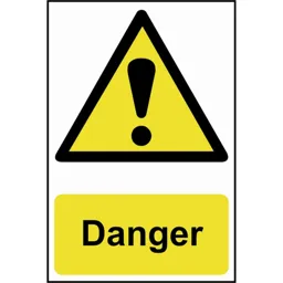Scan Danger Sign - 200mm, 300mm, Standard
