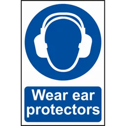 Scan Wear Ear Protectors Sign - 200mm, 300mm, Standard