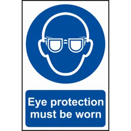Scan Eye Protection Must Be Worn Sign - 200mm, 300mm, Standard