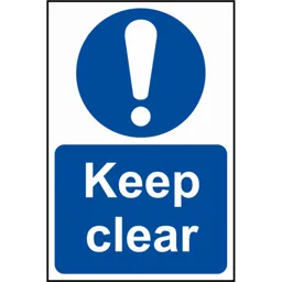 Scan Keep Clear Sign - 200mm, 300mm, Standard