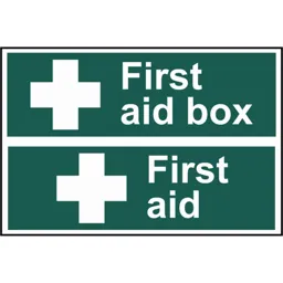 Scan First Aid Box / First Aid Sign - 300mm, 200mm, Standard