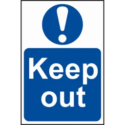 Scan Keep Out Sign - 400mm, 600mm, Standard