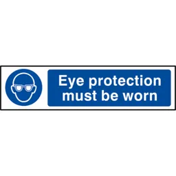 Scan Eye Protection Must Be Worn Sign - 200mm, 50mm, Standard