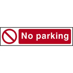 Scan No Parking Sign - 200mm, 50mm, Standard