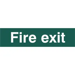 Scan Fire Exit Sign - 200mm, 50mm, Standard