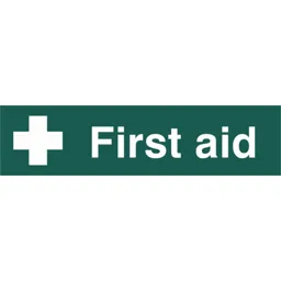 Scan First Aid Sign - 200mm, 50mm, Standard