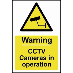 Scan Warning CCTV Cameras In Operation Sign - 200mm, 300mm, Standard