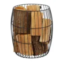 Slemcka Contemporary Log basket (H) 520mm (D)260mm