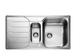 Rangemaster Michigan 1.5 Bowl Stainless Steel Kitchen Sink with Waste