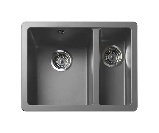 Rangemaster Paragon Igneous Granite Undermount 1.5 Bowl Kitchen Sink with Waste - Dove Grey