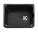 Rangemaster Belfast Ceramic Single Bowl Kitchen Sink with Waste - Anthracite Grey