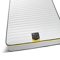 Jay-Be Benchmark S5 Yellow Open Coil & E-Pocket Spring topped with Advance e -Fibre hypoallergenic Water resistant Open coil Single Mattress