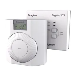 Drayton Digistat + RF Room Thermostat White