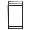 Vale Designs 3-Rail Freestanding Towel Rack Black 840 x 450mm