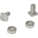 ALM GH004 Aluminium Square Head Bolts and Nuts - Pack of 20