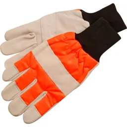 ALM Chainsaw Safety Gloves Left Hand Protection - One Size