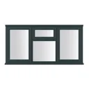 Clear Double glazed Anthracite grey Timber Side & top hung Window, (H)1195mm (W)1795mm