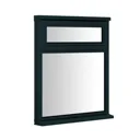 Clear Double glazed Anthracite grey Timber Right-handed Top hung Window, (H)895mm (W)910mm