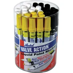 Markal Valve Action Paint Marker Pen Tub - Assorted, Pack of 24