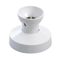 MK White Bayonet cap (B22) Straight Lampholder