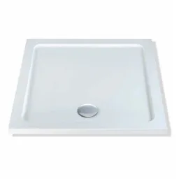 MX Low Profile Square Shower Tray - 1000 x 1000mm with Waste