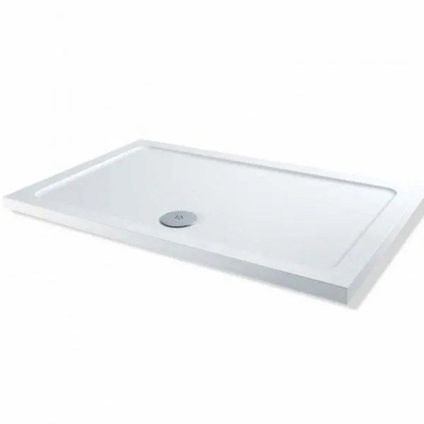 MX Low Profile Rectangular Shower Tray - 1000 x 800mm with Waste