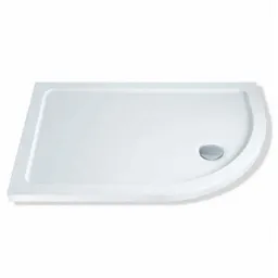 MX Low Profile Offset Quadrant Shower Tray - 1200 x 900mm (Right Entry) with Waste