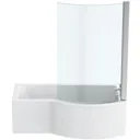 Ideal Standard Connect Air right hand shower bath with bath screen and front panel 1700 x 900