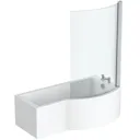 Ideal Standard Connect Air right hand shower bath with bath screen and front panel 1700 x 900