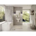 Ideal Standard Connect Air complete right hand shower bath suite 1700 x 800
