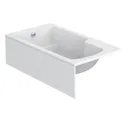 Ideal Standard Concept Freedom Idealform Plus left handed single ended bath 1700 x 800 with front bath panel and bath waste