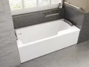 Ideal Standard Concept Freedom Idealform Plus left handed single ended bath 1700 x 800 with front bath panel and bath waste