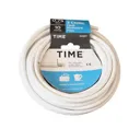 Time 3093Y White 3 core Multi-core cable 0.75mm² x 10m