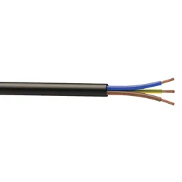 Time 3183P Black 3 core Multi-core cable 0.75mm² x 25m
