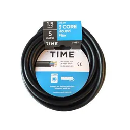 Time 3183Y Black 3 core Multi-core cable 5m