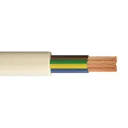 Time 3093Y White 3 core Resistant to heat Multi-core cable 2.5mm² x 25m