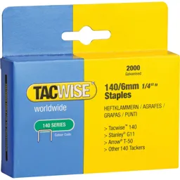 Tacwise 140 Staples - 6mm, Pack of 2000
