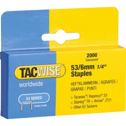 Tacwise 53/12 Staples - 6mm, Pack of 2000