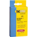 Tacwise Type 91 Narrow Staples - 25mm, Pack of 1000