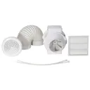 Airflow Aventa Timer controlled in-line Shower Fan and Kit 125mm - 9041406