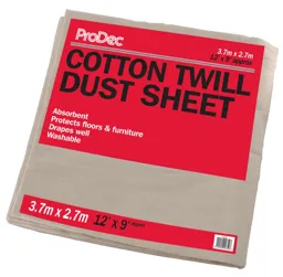 ProDec Dust Sheet Twill Cotton (12x9')