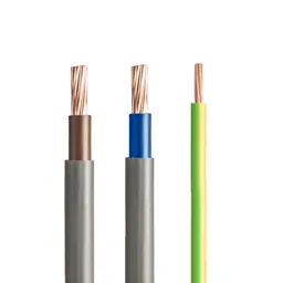 Prysmian Grey 3 core Meter tails & earth cable 25mm² x 3m, Pack of 3